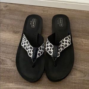 Old school coach flip flops